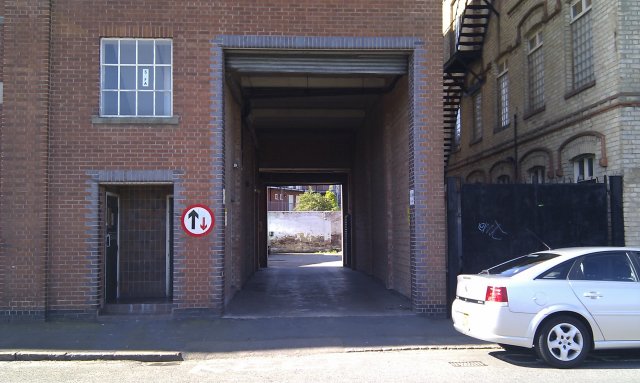 Entrance to car park